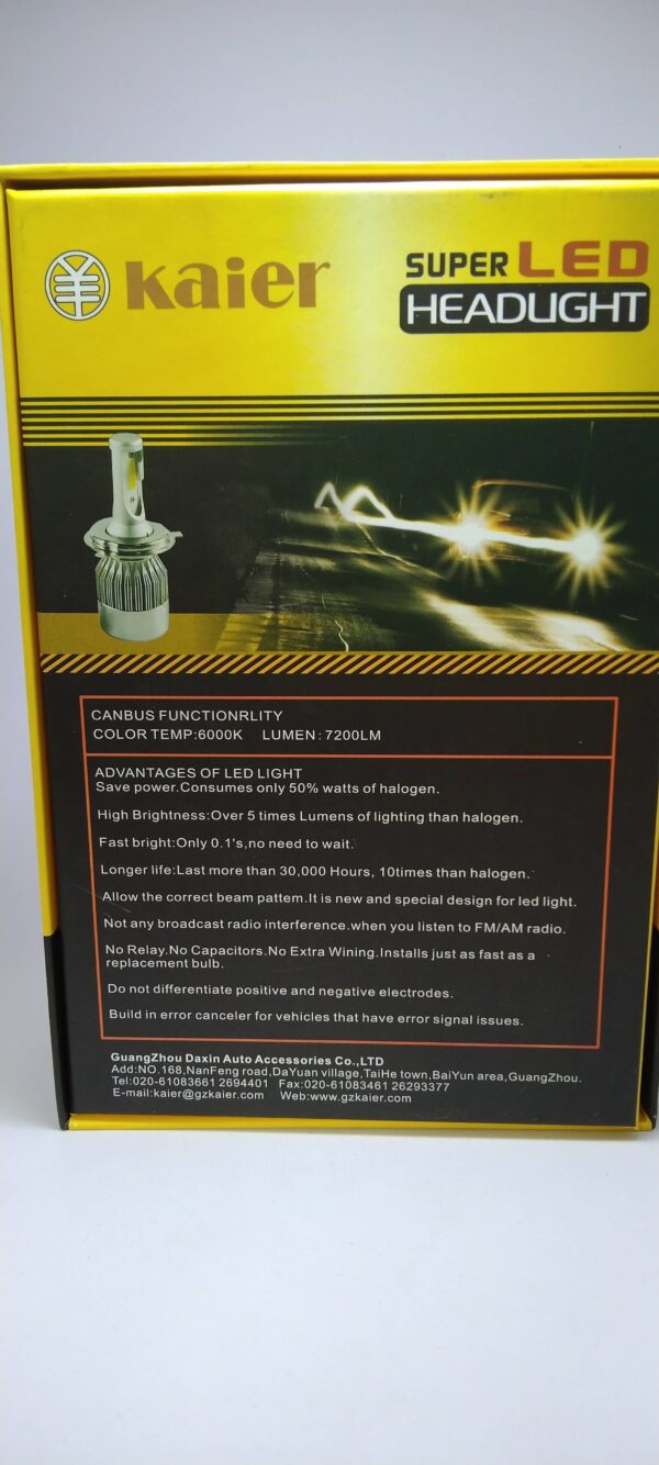 LED headlight for Any Vehicle Halogen Replacement   - Kaier  v6 - Image 4