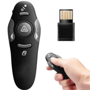 Wireless Presentation Clicker for PowerPoint Presentations Presenter Remote with Laser Pointer